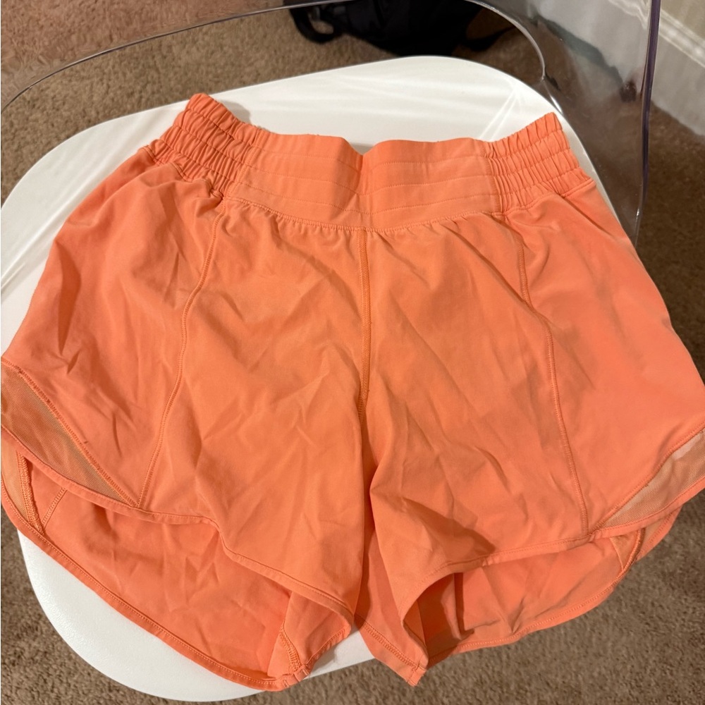 Women's Orange lulu hotty hot Athletic Shorts